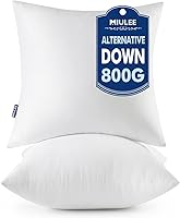 Vista 12 de MIULEE - Rellenos de almohadas decorativas, 14x36 pulgadas con relleno de fibra virgen 100% para cama y sofá