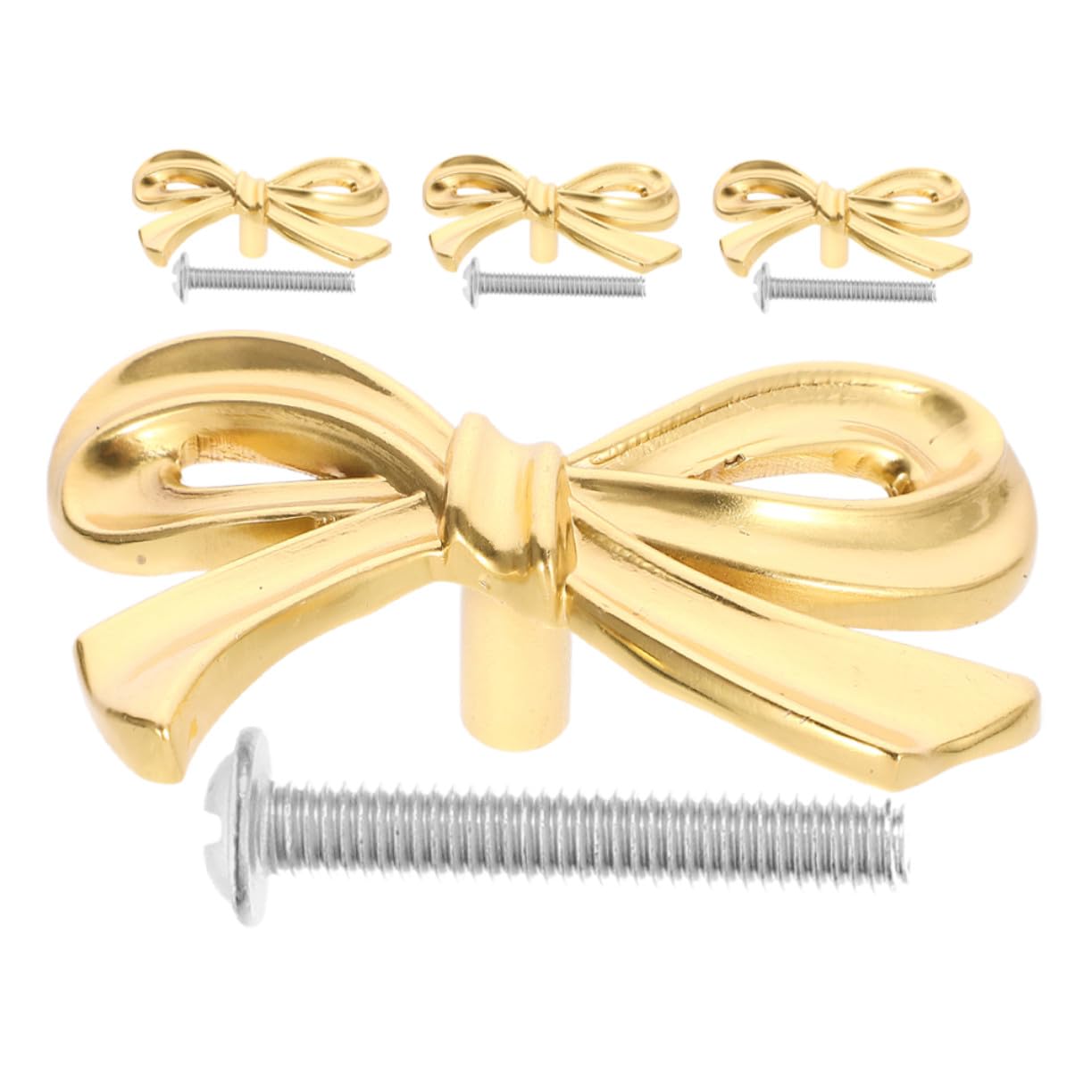 Boutons de commode en laiton doré SEWACC en forme de nœud pour meuble chic