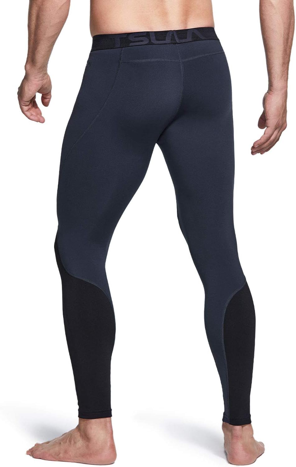 TSLA Men's Thermal Compression Pants, Wintergear Base Layer Bottoms, Athletic Sports Leggings & Running Tights, 2pack Pants Charcoal/Navy, Small : Clothing, Shoes & Jewelry