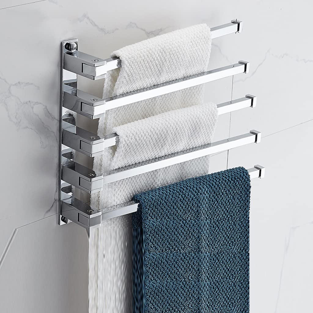 Porte-serviettes pliant en cuivre mural pour optimiser les petites salles de bain