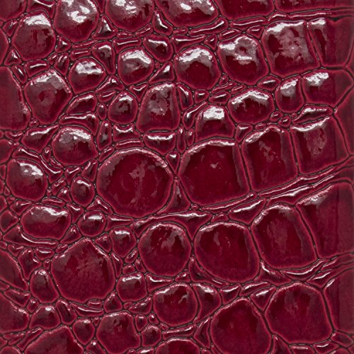 Leather Nickle-Plated Metal Cigarette Herbal Cigarette Cigar Tobacco Carrying Stash Storage Case (100S, Crocodile Red) #TOP6