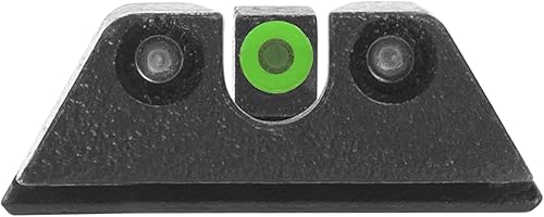 Miniatura 7 de MEPRO - Mira nocturna de tritio hiperbrillante compatible con Stoeger STR-9, tritio verde, vista nocturna fotoluminiscente frontal de color extra