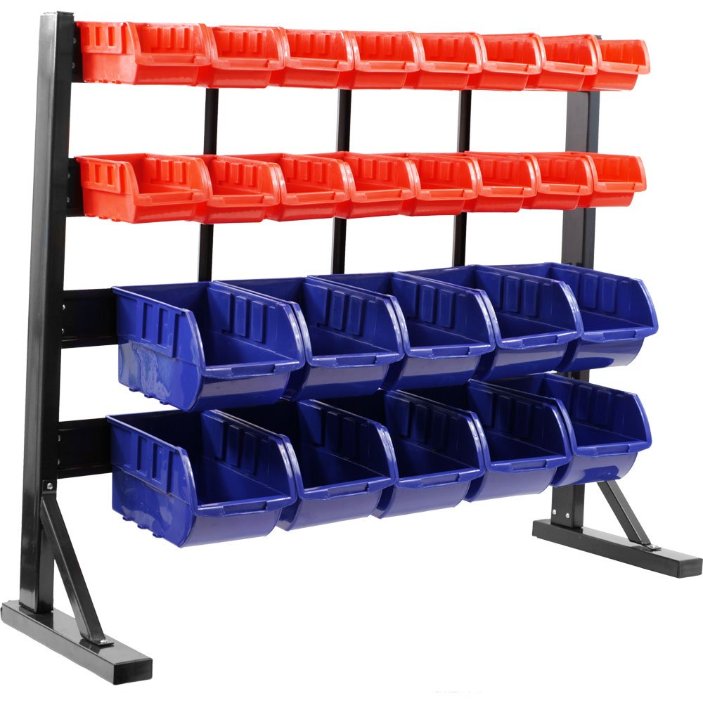 75–5194 sol poubelle rack de rangement d'atelier à compartiments
