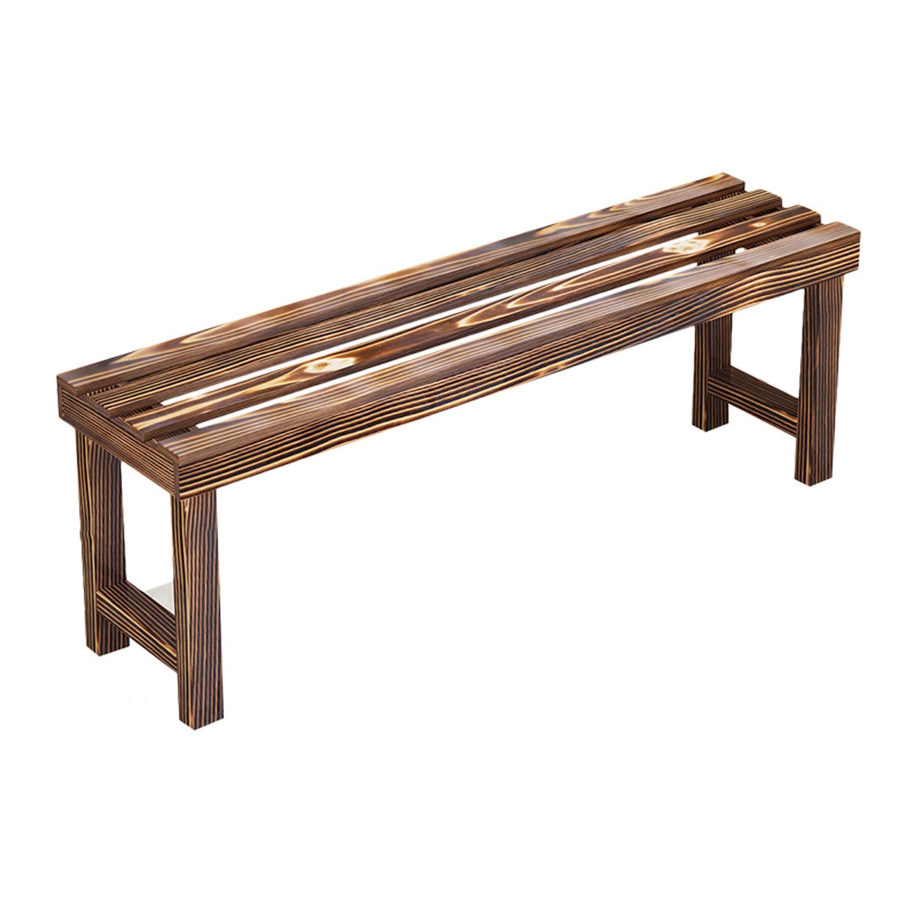 Support de pot de fleurs en bois pour optimiser l'espace du balcon