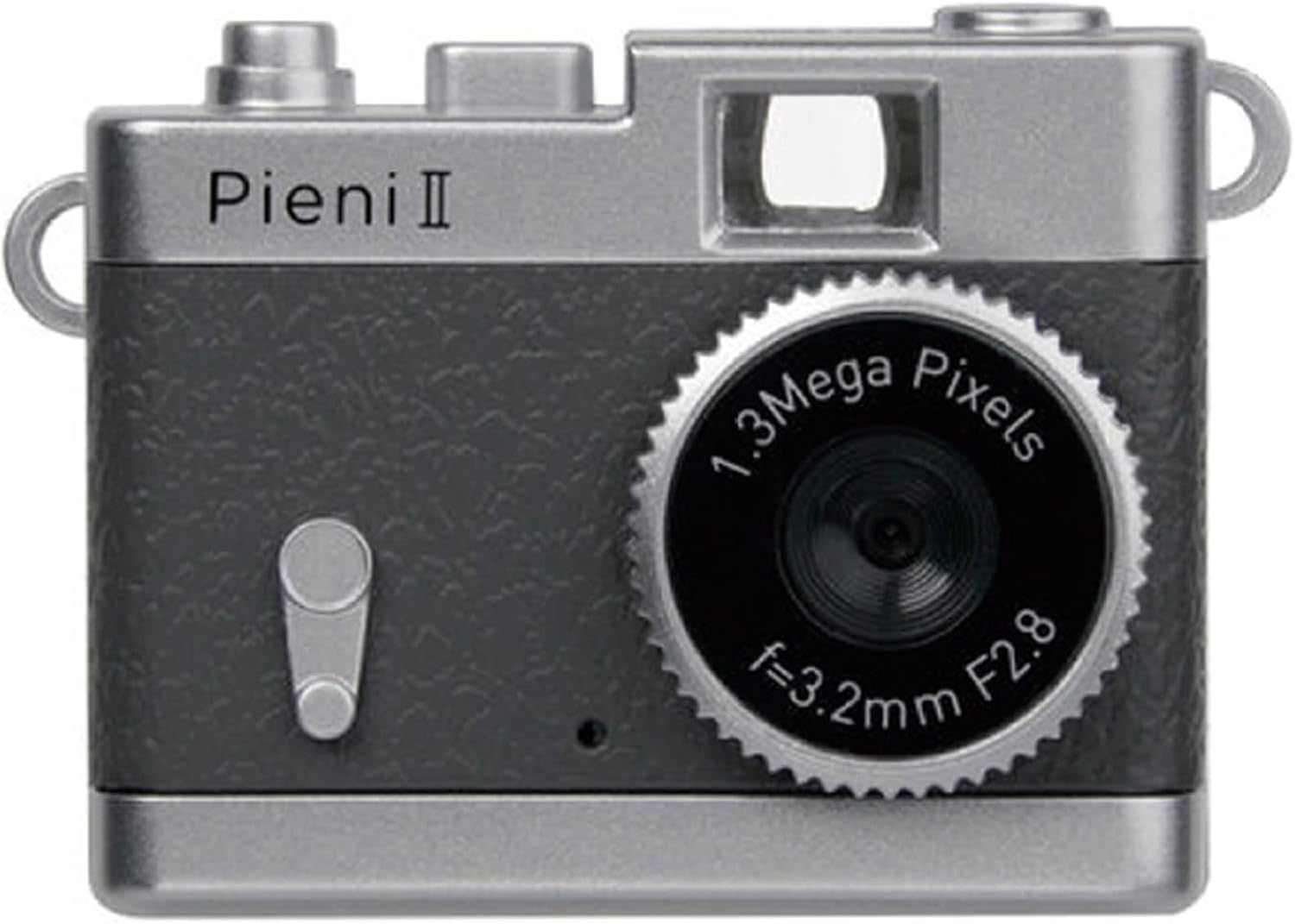 Kenko Mini Digital Toy Camera DSC-PIENI II Gray, 1.31MP, Still and Video Shooting, microSD Card Compatible, Neck Strap Included, 440773