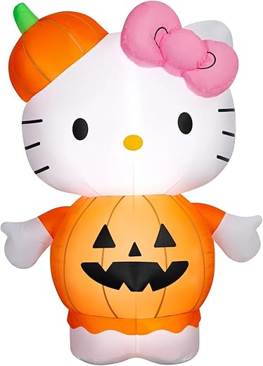 hello kitty blow mold halloween
