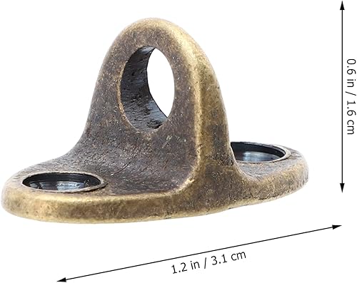 Miniatura 8 de Housoutil Almohadilla de gancho de techo Placa de ojo 12 piezas Suspensión Anillo de grapas de techo Gancho de grapas Gancho de gancho de techo