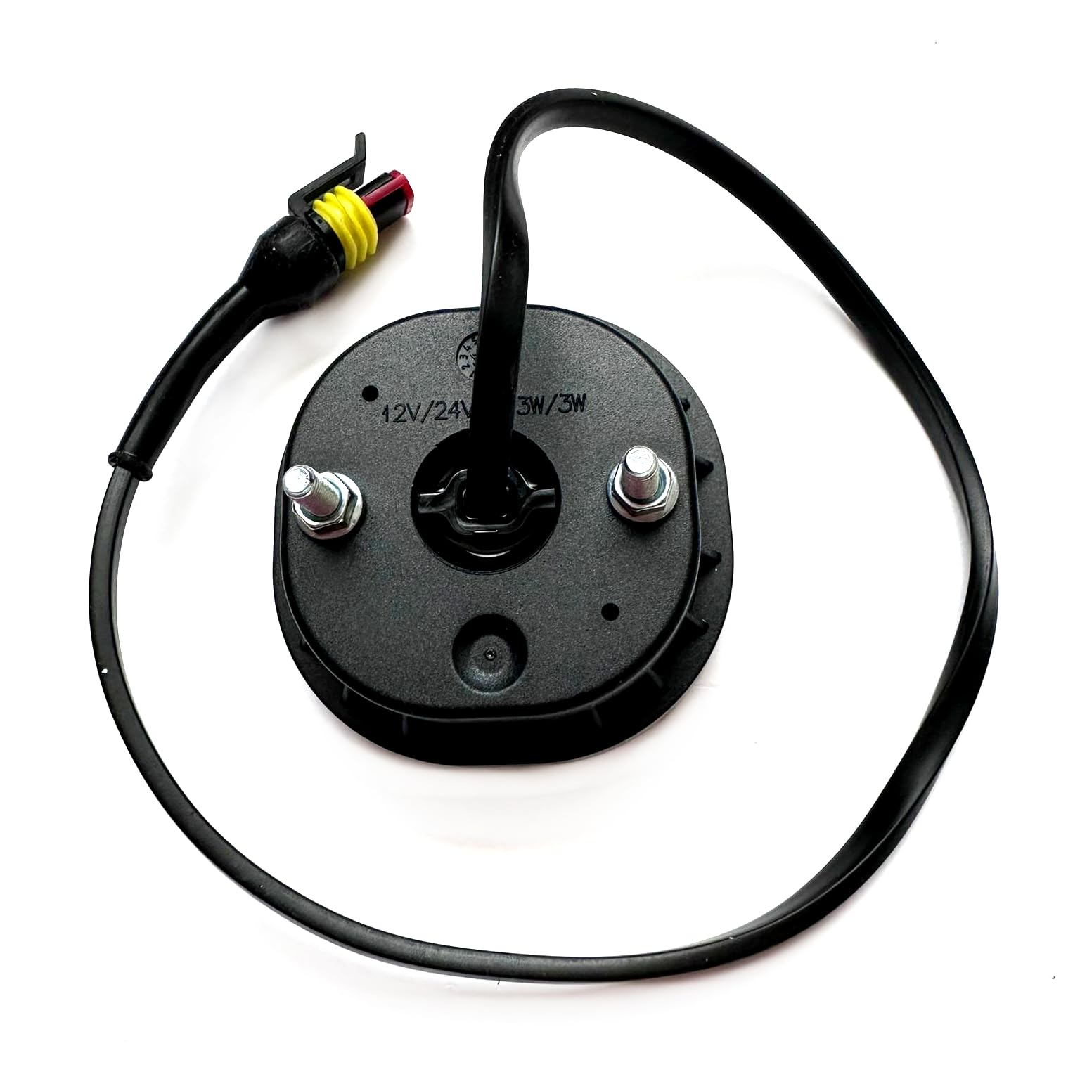 LED Nebelschlussleuchte 75mm 12-36V Anhänger LKW PKW Traktor Wohnwagen Super Seal IP67 E9 wasserdicht rot