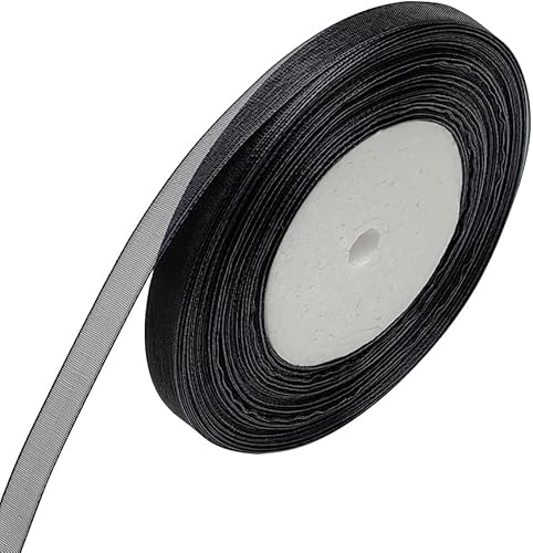 Miniatura 9 de Chenkou Craft Cinta de organza sólida, 1 rollo de 50 yardas, vino de 2 pulgadas (1.969 in) para cumpleaños, Navidad, decoración de fiesta, cintas de