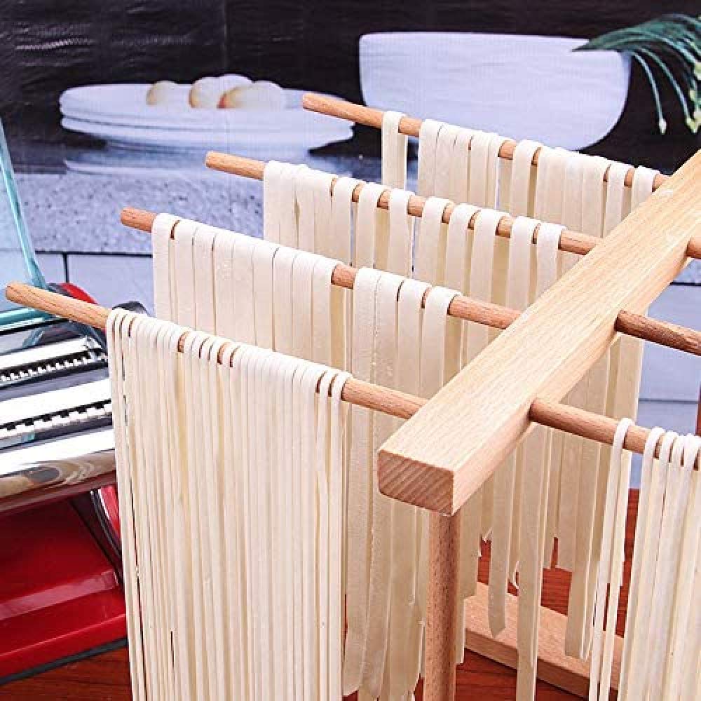 Secadores De Pasta De Fideos De Espagueti Plegables De 8 Filas Estante De Pasta Ajustable para Secar Su Hogar De Pasta Fresca