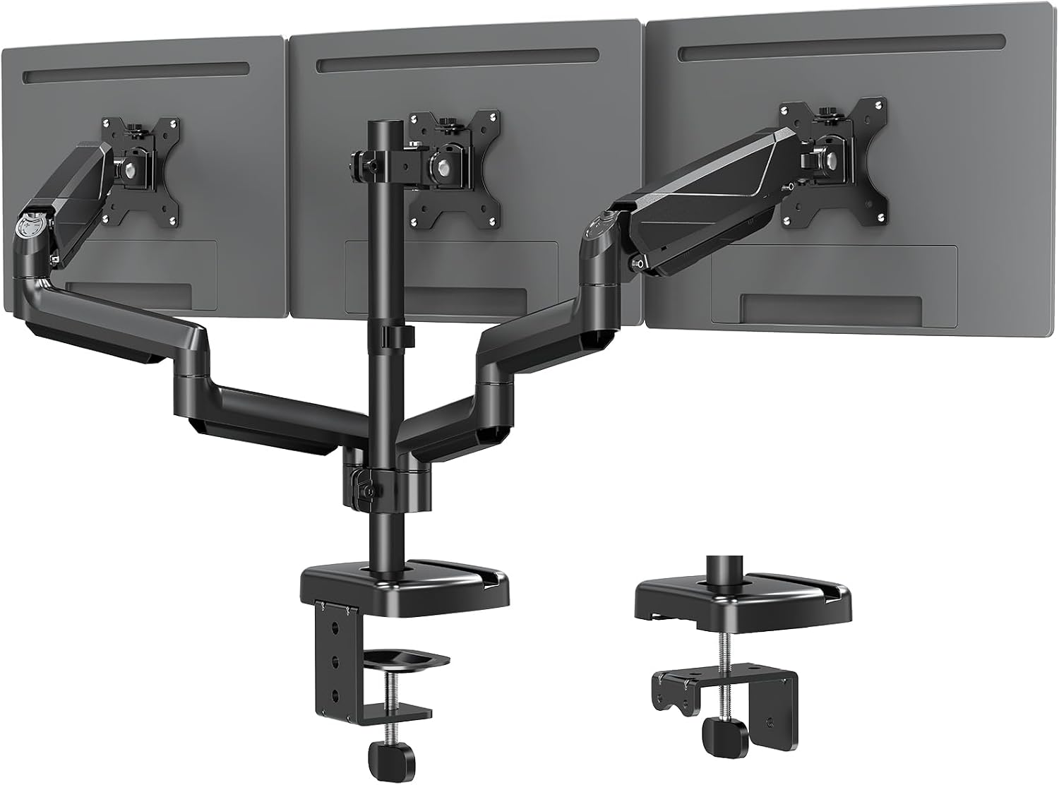 MOUNTUP Triple Monitor Mount for Max 32 inch Screens, up to 19.8lbs per Arm
