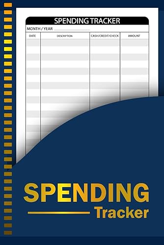 SPENDING TRACKER Handy Portable Daily Expense Tracker 120 Pages Spending Habit Tracker Budget Planner Log Book Simple Money Ledger for Home or