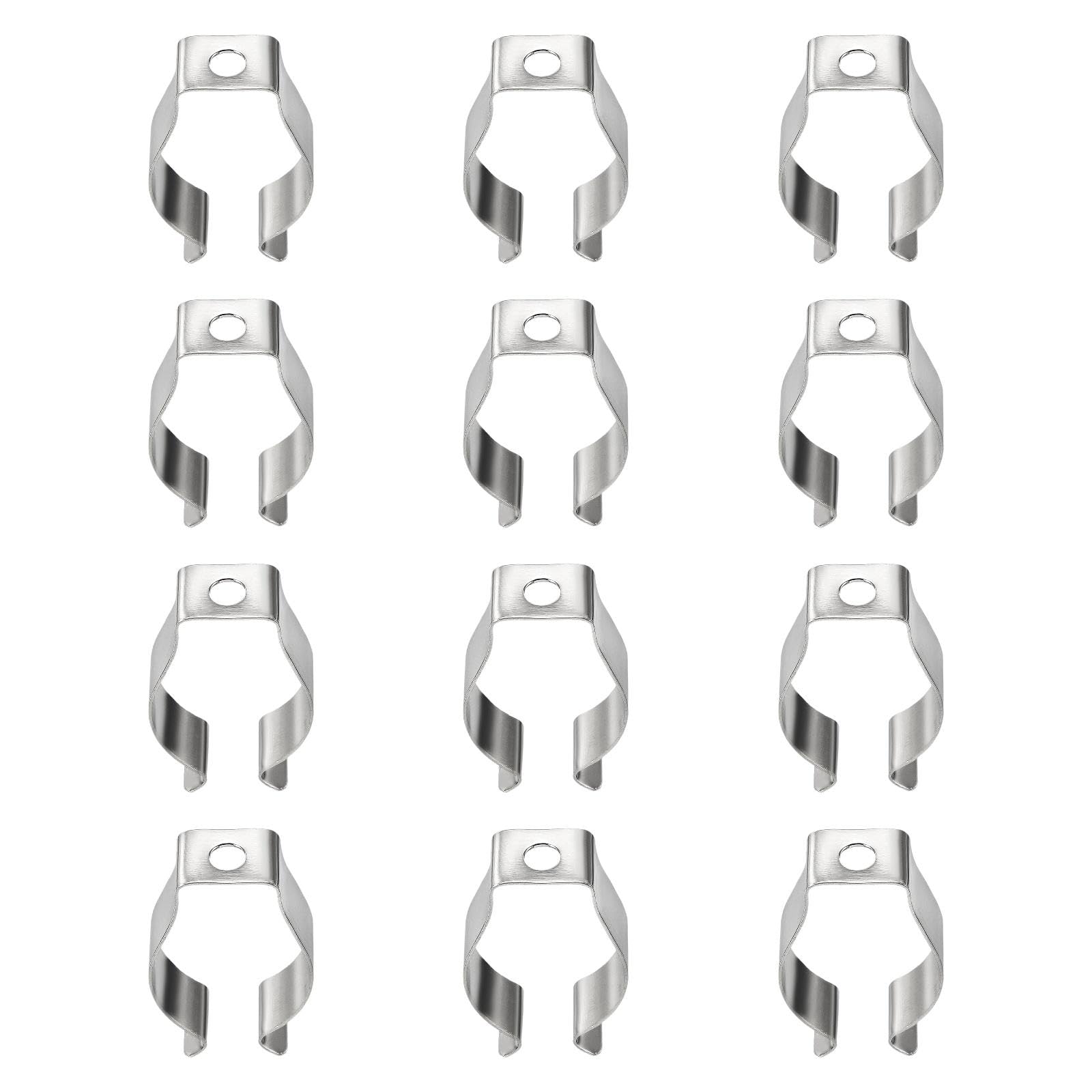 12Pcs T8 Clips Holder Bracket Pipe Clamps Prevent Sagging for LED Light Tube Steel-image-21