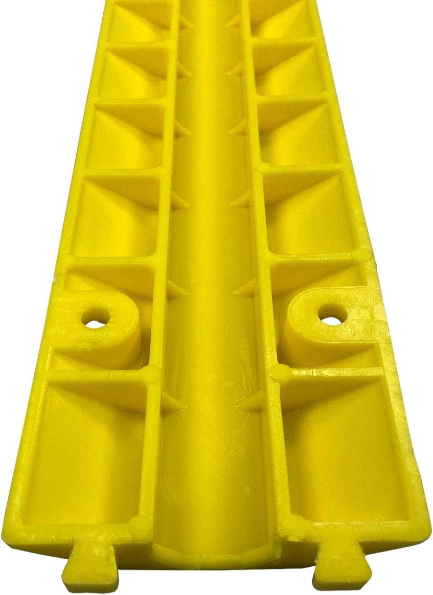 EZ Runner PVC Mini Drop Over Cable Ramp Cable Protector - Yellow (Pack of 3)