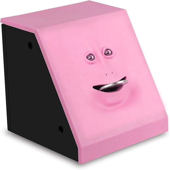 Youngine Novelty Face Bank Coin Eating Savings Bank Kids