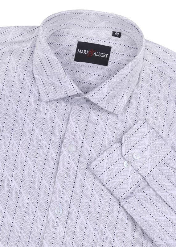 Image of MARK & ALBERT Mens Full Sleeves Checkered Shirt Regular Fit