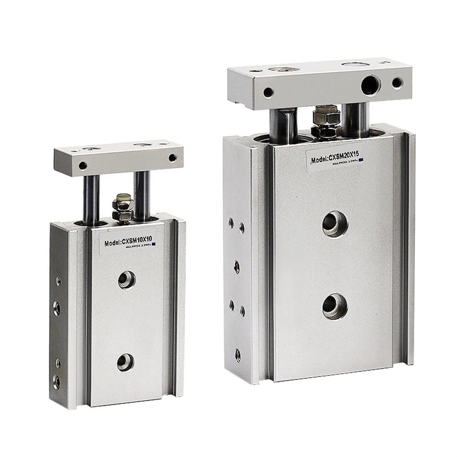 Vérin pneumatique CXSM25 double effet 30mm anti-rotation pour guidage