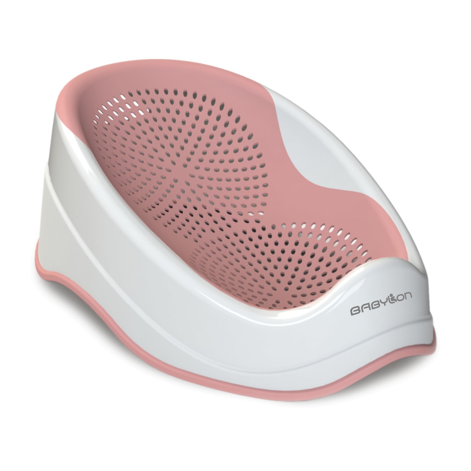 BABYLON DOLPHIN Bañera bebe 0-6 meses – Asiento bañera bebe ergonómico – Hipoalergénica, resistente al moho – Antideslizante Hamaca bañera bebe – Portátil Soporte bañera bebe – rosa