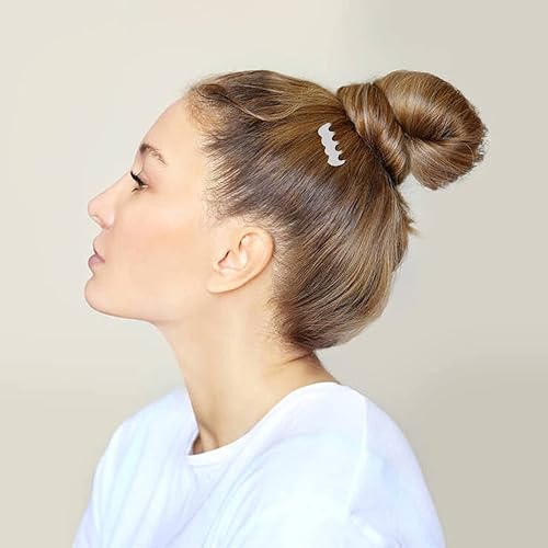 Miniatura 4 de Lawie Paquete de 20 peines pequeños de metal plateado para el cabello, 5 dientes, pequeños y pequeños, para manualidades, manualidades, bricolaje,