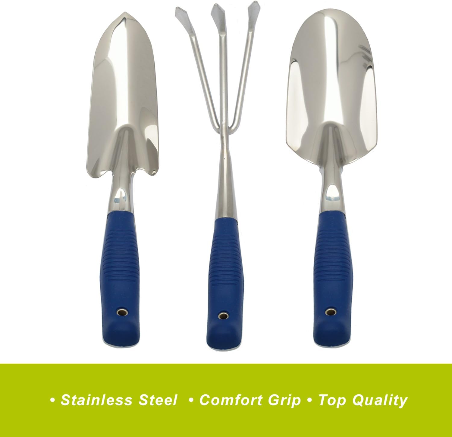 Picnic at Ascot Gardening Tote with 3 Stainless Steel Tools- Designed & Assembled in the USA