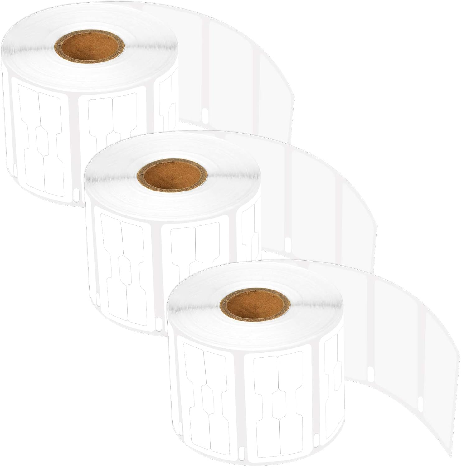 10 Roll Replacement 30373 7/8" x 15/16" Price tag Rat Tail Style Thermal Film Labels (400 Labels per Roll) Compatible with Dymo 450 450 Turbo 4XL EL40 EL60 SE300 SE450 CoStar LabelWriters