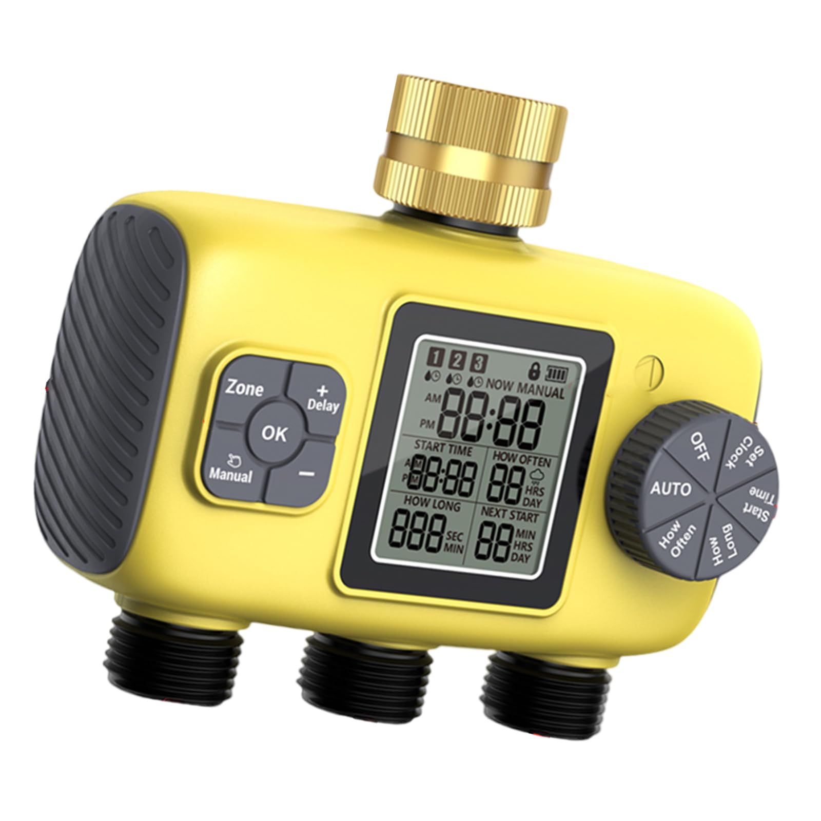 CHENZILIN 3 Zone Sprinkler Timer Automatic Irrigation Water Timer for Busy Individuals and Home Garden Enthusiasts