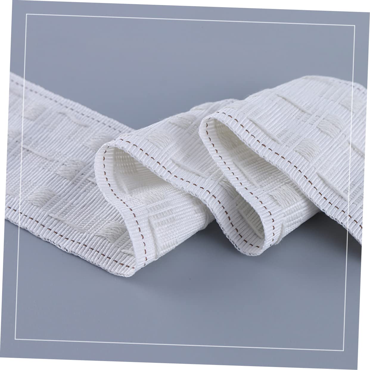 Gardinenband 50m aus Polyester Baumwolle, Weiß, für Faltenzüge