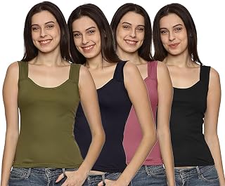 Women's Sleeveless Tank Top | 100% Combed Cotton | Casual Wear | Comfortable Fit | Soft Fabric