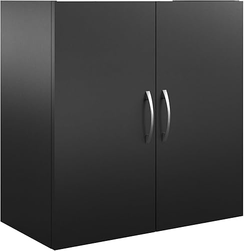 Miniatura 6 de REALROOMS Lavabo 24 pulgadas 2 puertas gabinete de almacenamiento de pared, negro