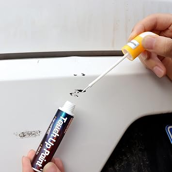 Touch Up Paint Pen for Cars, Car Paint Scratch Repair, 2-In-1 Car Touch Up Paint Fill Paint Pen, Quick & Easy Solution to Repair Minor Automotive Scratches 0.8 fl oz White