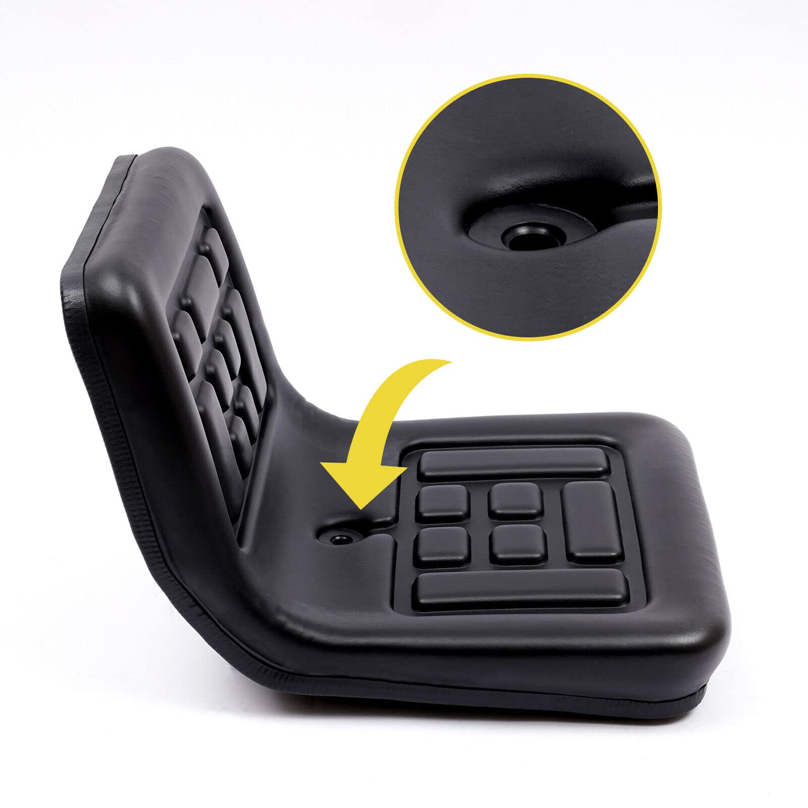 Asiento universal para tractor, asiento elevador, tractor de césped, estable, duradero, cómodo, ajustable, fácil de instalar
