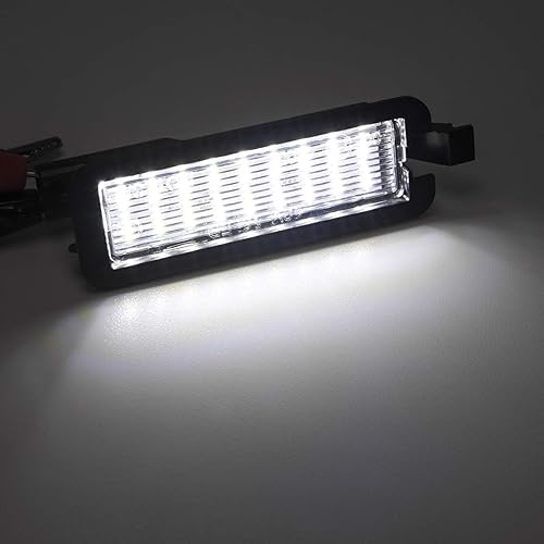 Miniatura 6 de Lámpara LED de matrícula con cargador para Dodge Charger 2015-2021 y Dodge Challenger Brighter 2015-2021 18-SMD xenón blanco luces LED de matrícula