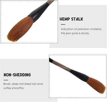 ARTIBETTER Large Chinese Calligraphy Brush for Beginners Big Drawing Brush for Writing Couplets and Chinese Painting Versatile Wolf Hair and Goat Hair Blend for Art and Calligraphy Practice