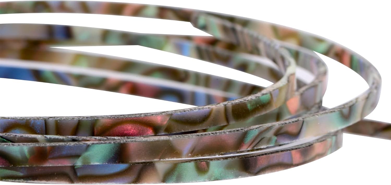 Musiclily 1650x3x1.5mm Plastic Binding Purfling Strip for Acoustic Classical Guitar, Green Pearl : Musical Instruments