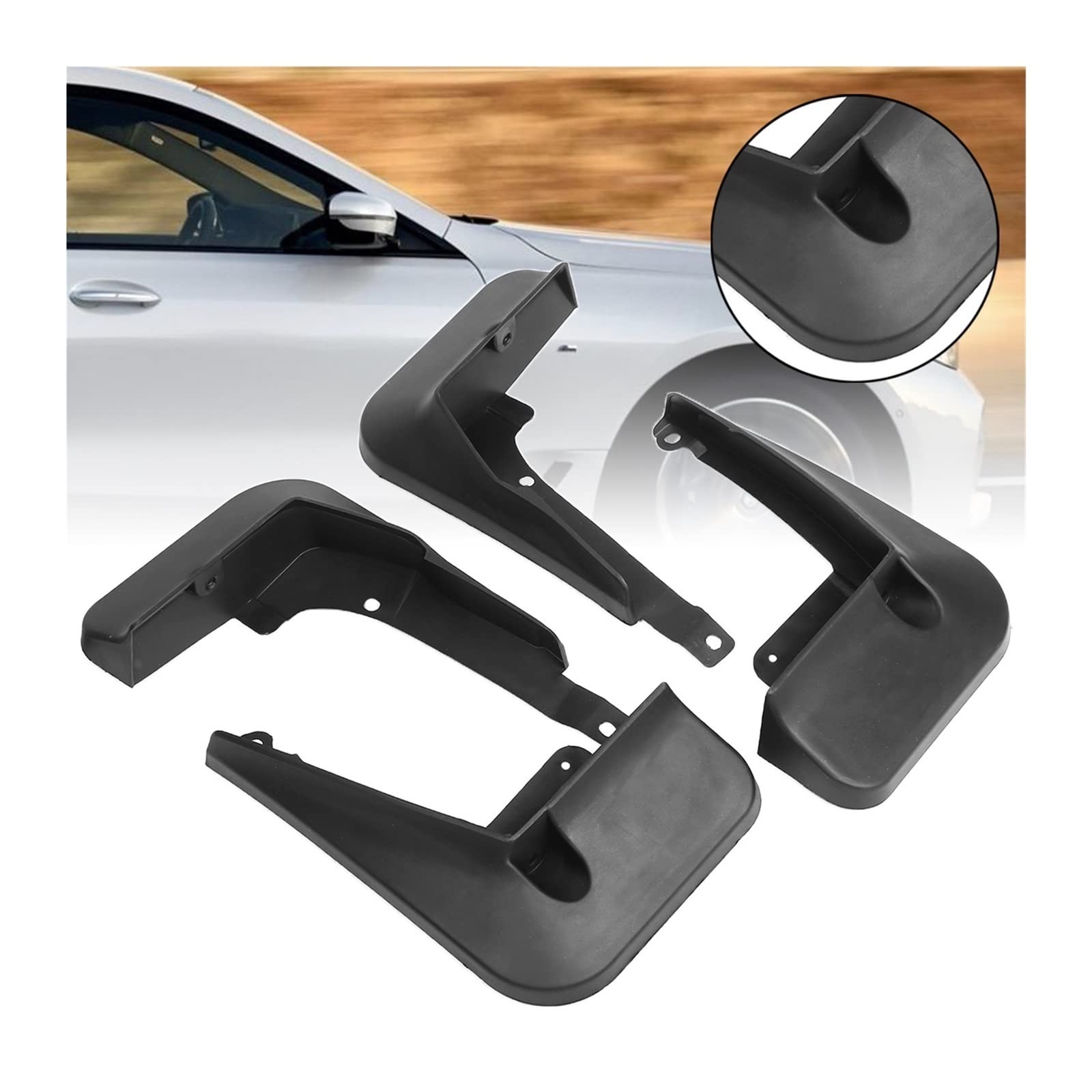 Garde-boue de voiture 4 pièces pour Toyota pour CHR pour 2018-2019 ABS pour garde-boue protection pour Mayitr