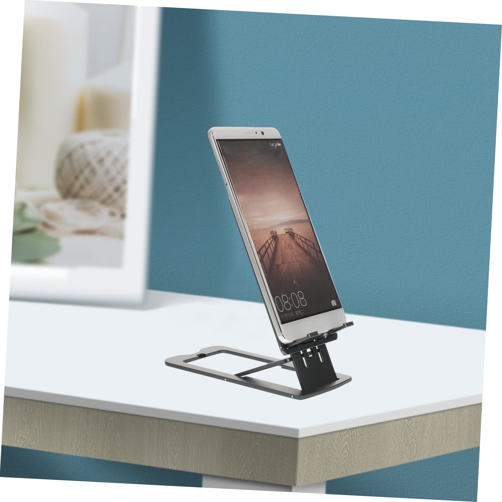 Gatuida 3 Piezas Soporte para Teléfono De Aluminio Soporte De Celular para Escritorio Soporte para Celular Soporte De Teléfono De Mesa Aleación De Aluminio Oficina El Perezoso Ajustable
