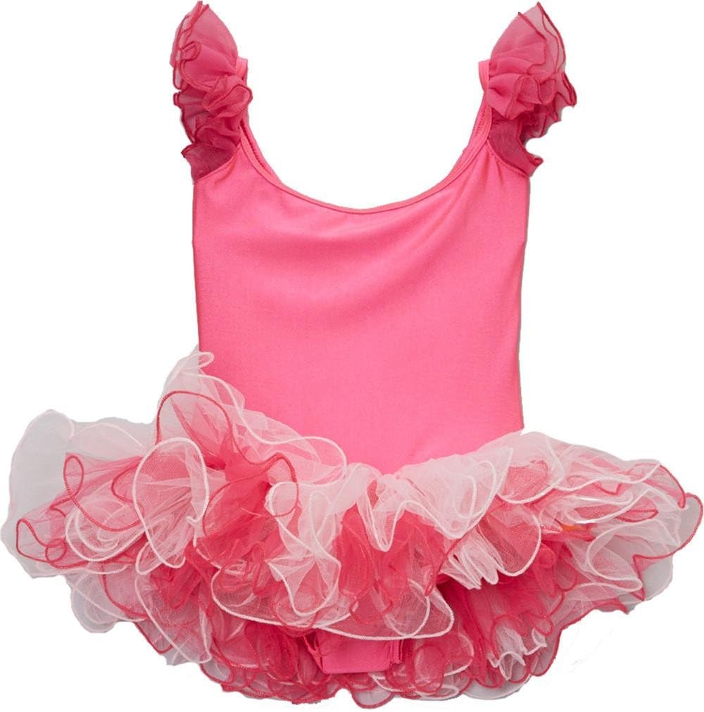 Wenchoice Girl's Hot Pink & Pink Ballet Dress M(3T-4T)
