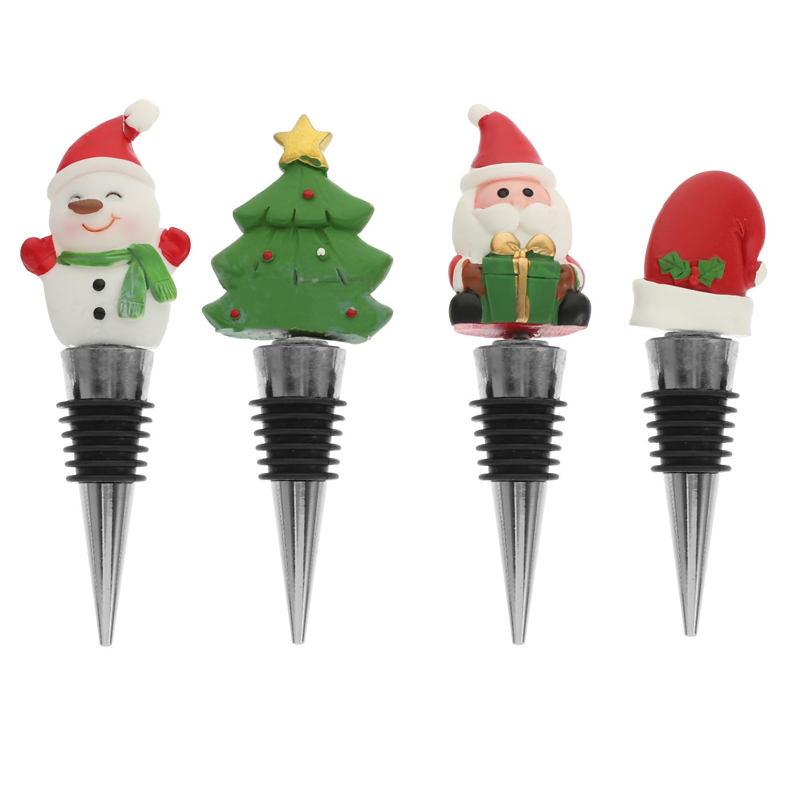 Tapones para botellas de vino de acero inoxidable que evitan la oxidación en cenas de Navidad