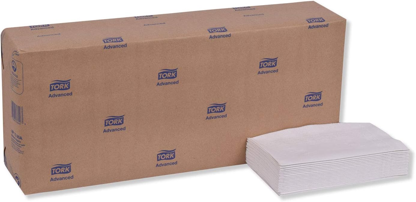 Tork Extra Soft White Dinner Napkin, 1/8 Fold 3-ply, 17" x 16.1", 6 x 290 napkins, NP7380A