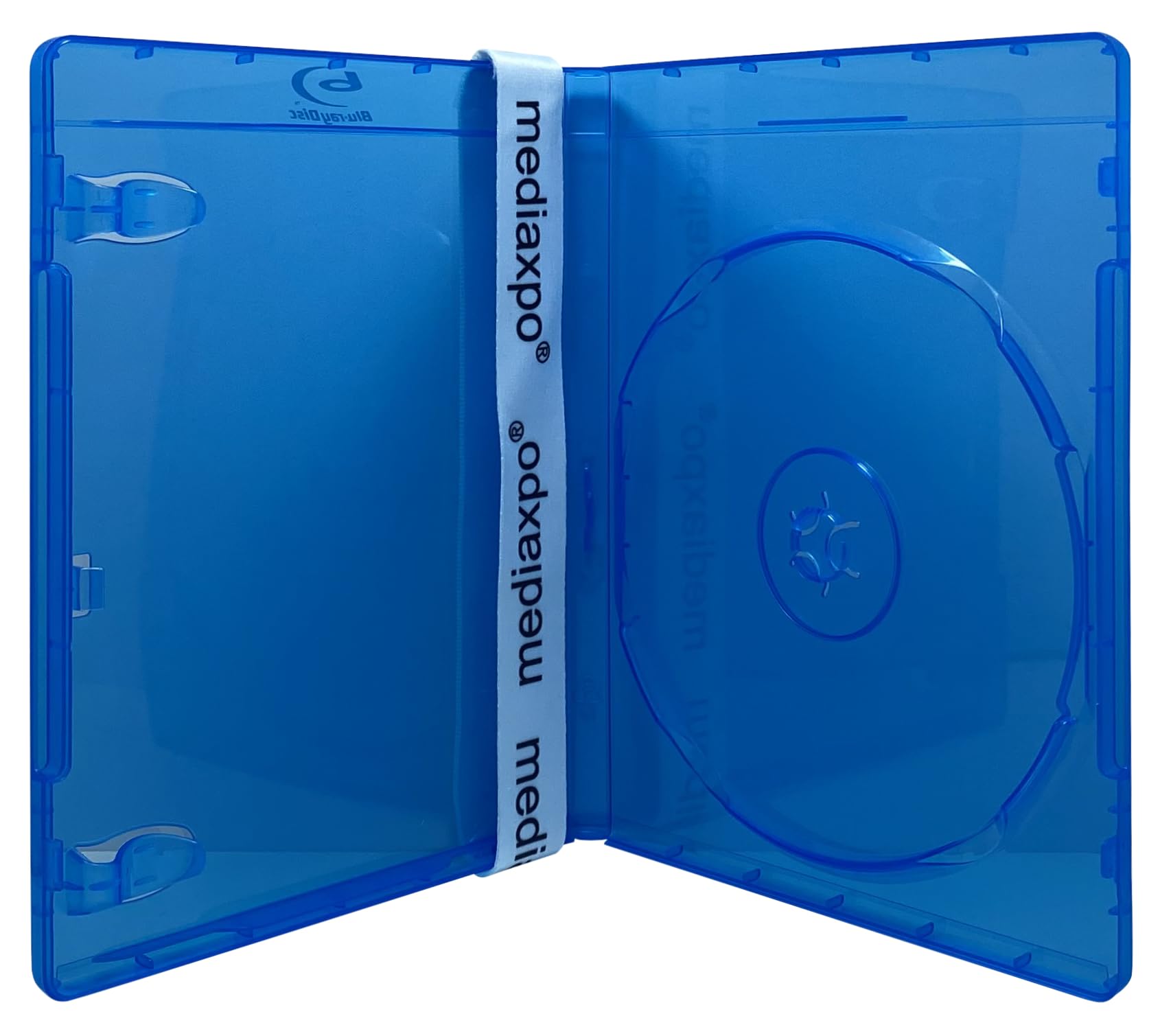 Mediaxpo Premium Standard Blu-Ray Single Cases 12MM | Protect Your Blu-ray Collection with Silver Screen Printed Logo | Ideal for Collectors and Film Enthusiasts (Pack of 400)