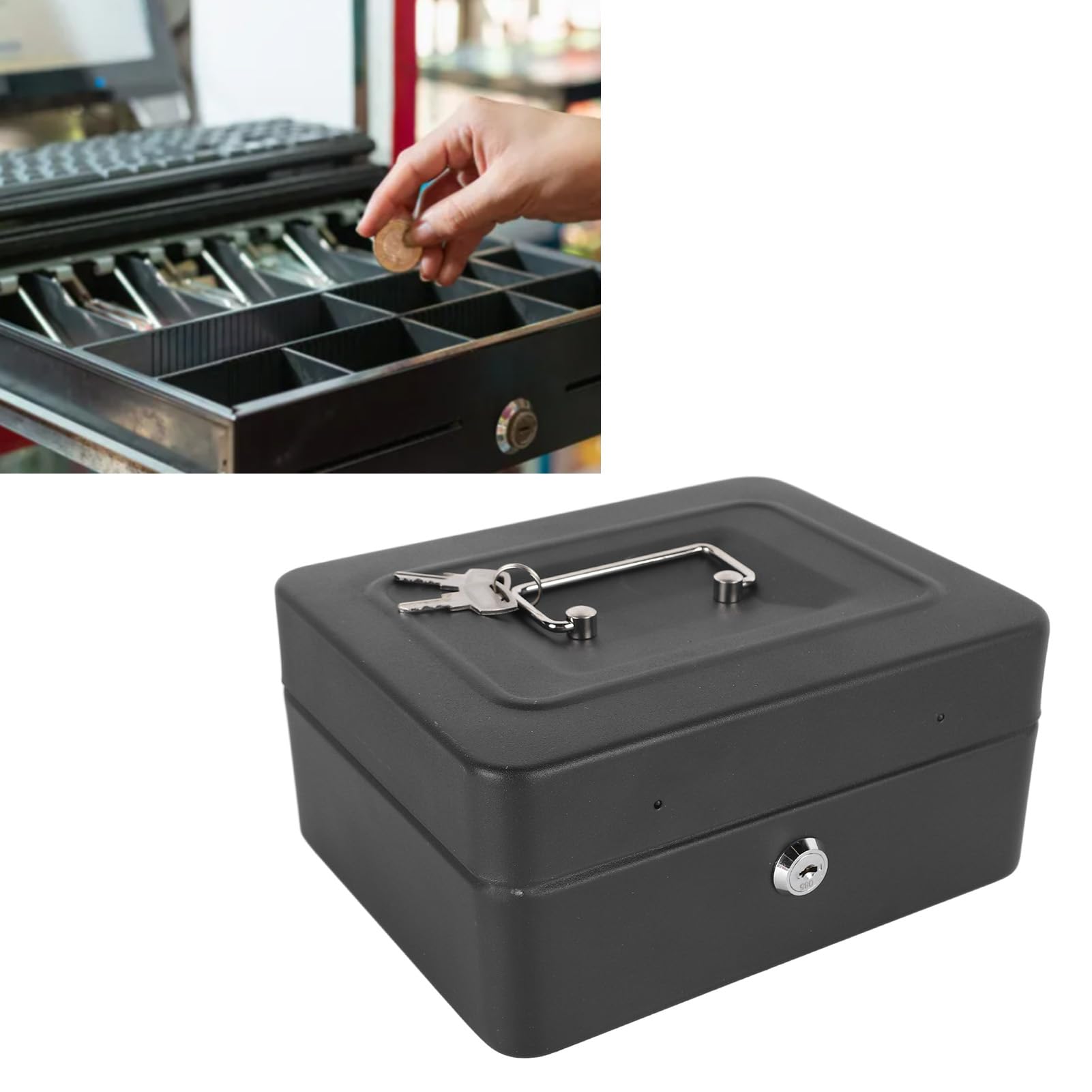 Tin De Trésorerie Avec Boîte à Caisse Métallique Avec Serrure