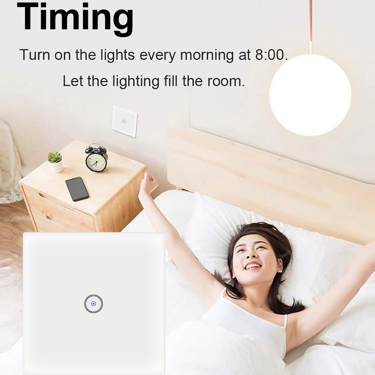 Interruttore Intelligente ZigBee 3.0 1 Gang Jinvoo – 10A, Con Alexa E Google, Necessita Di Neutro E Hub