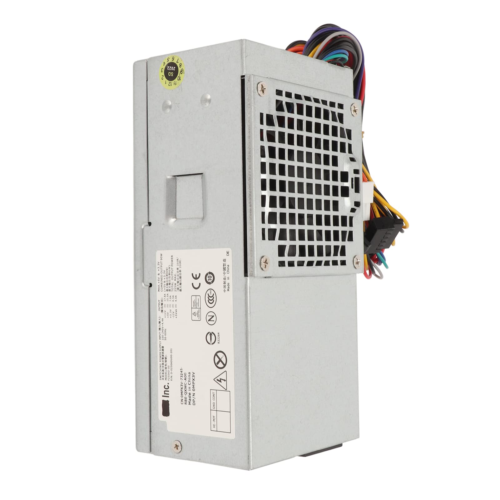 SIXRUN Alimentatore per Computer da 250 W Design Ad Alte Prestazioni per Sistemi Optiplex Metallo 1 unità