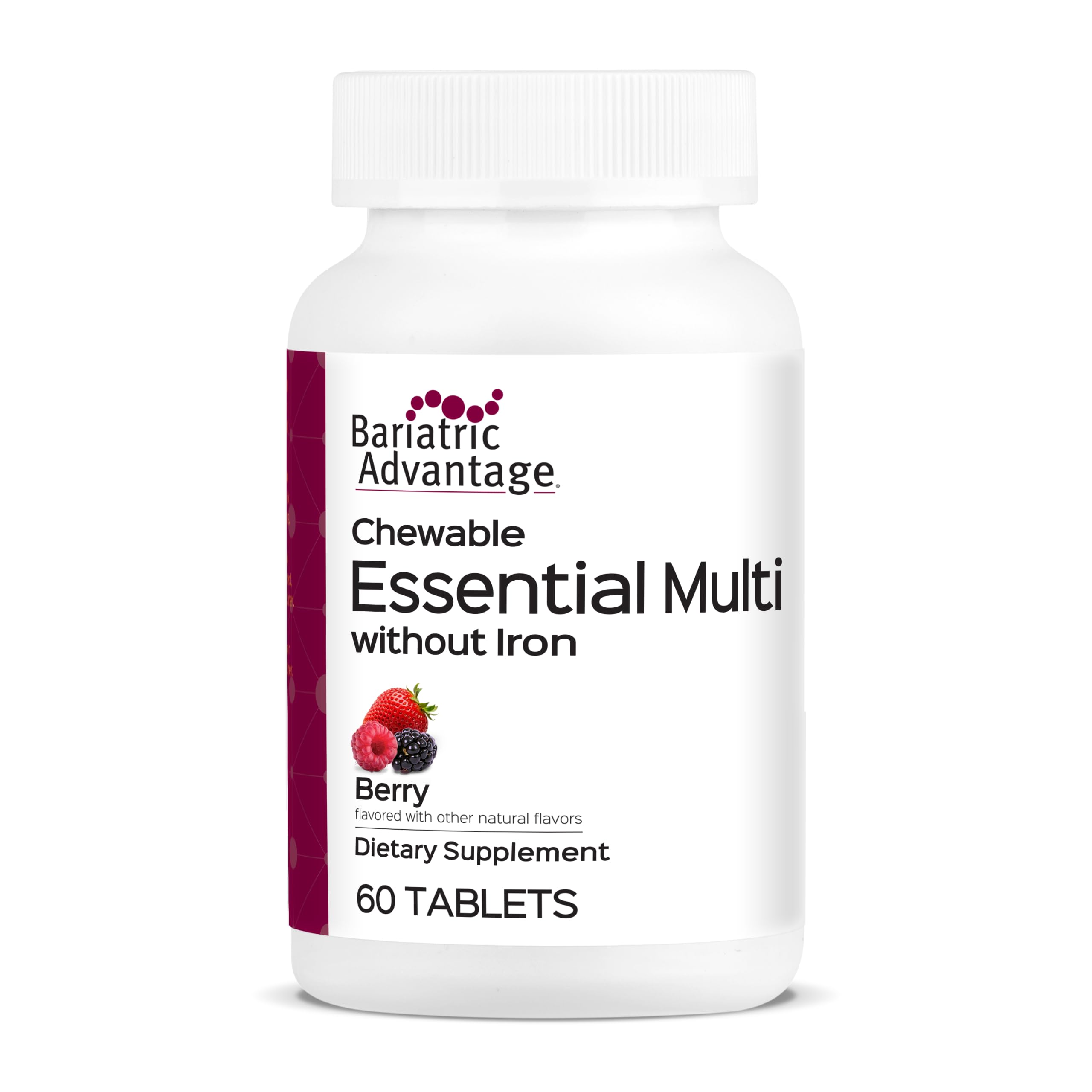 Bariatric Advantage Chewable Essential Multivitamin, Berry, 60 Tablets