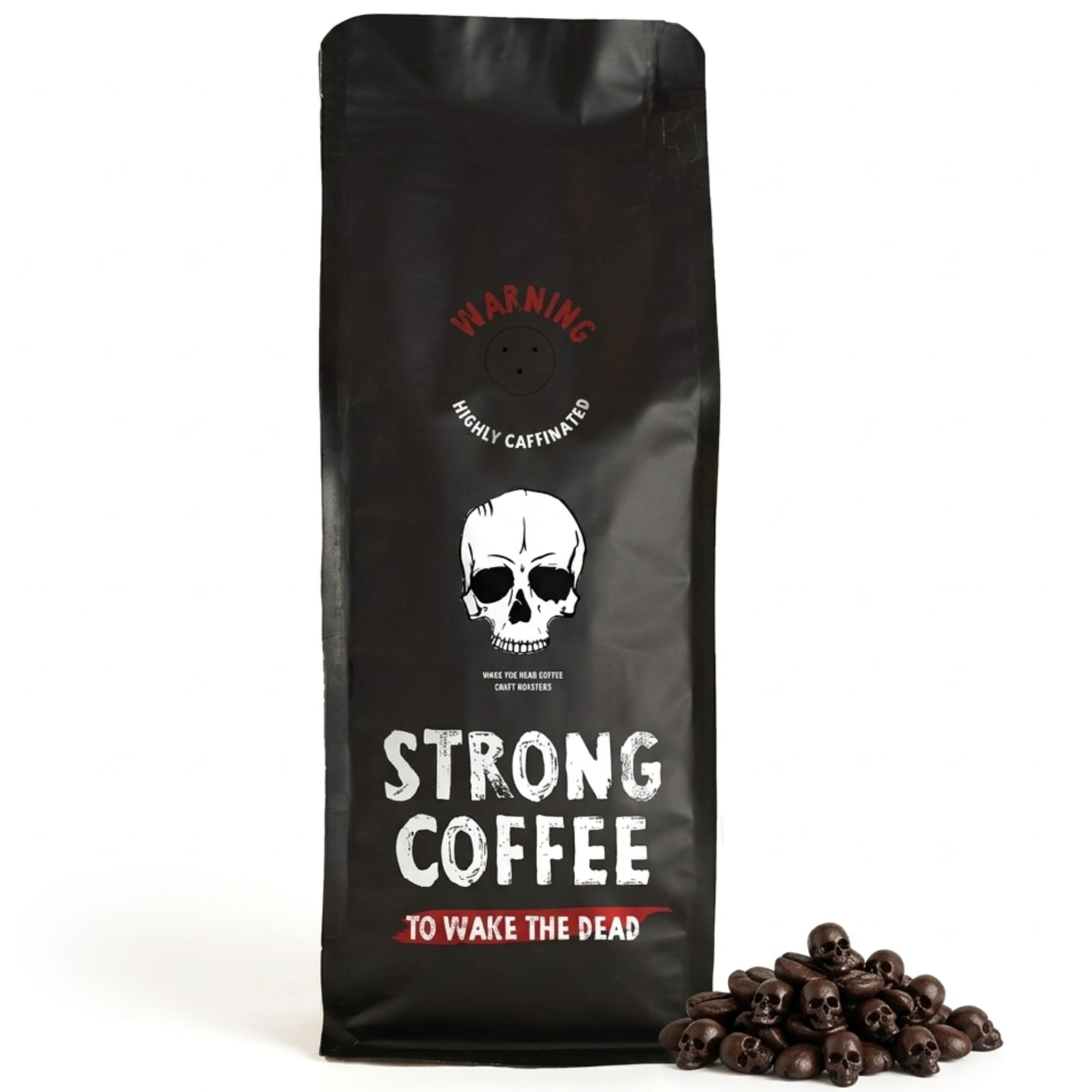 Ultra High Caffeine, Intense Bold Flavour, Dark Roast, Powerful Energy Boost (500g, Beans)