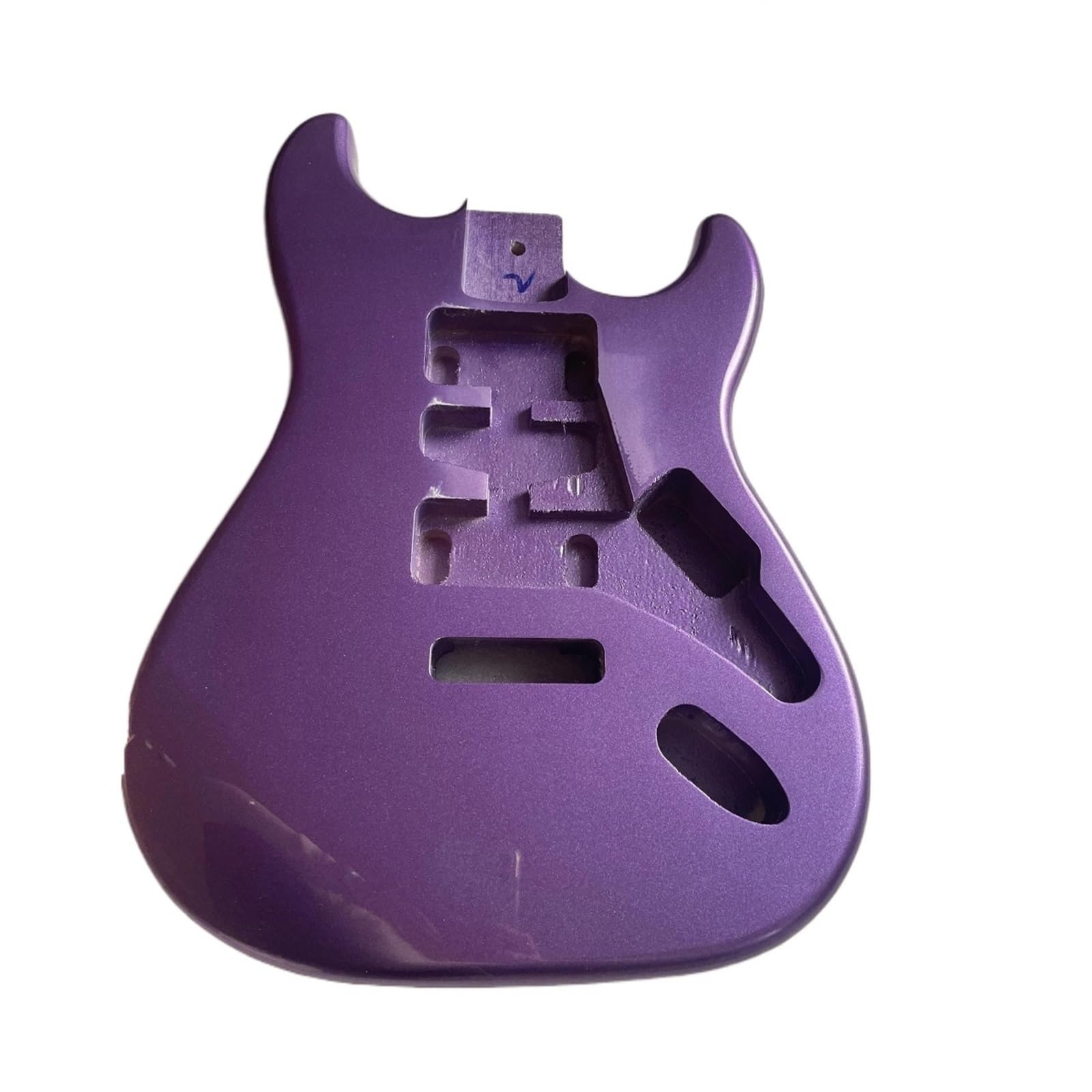 Guitar Body Kit Wooden Electric Guitar Body Gloss Finished Metal Purple Color Accessories Barrel