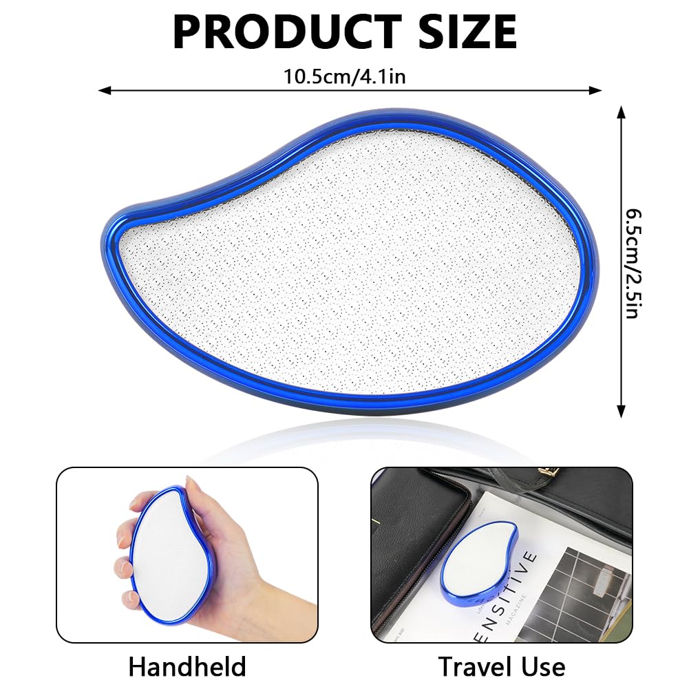 OSDUE Lima Pies De Vidrio Nano 2en1, Profesional Raspador Eliminación de Callos y Piel MuertaDura, Portátil Erramienta de Belleza en Húmedo y Seco para Cuidado de Los Pies para Piel Pies Agrietados
