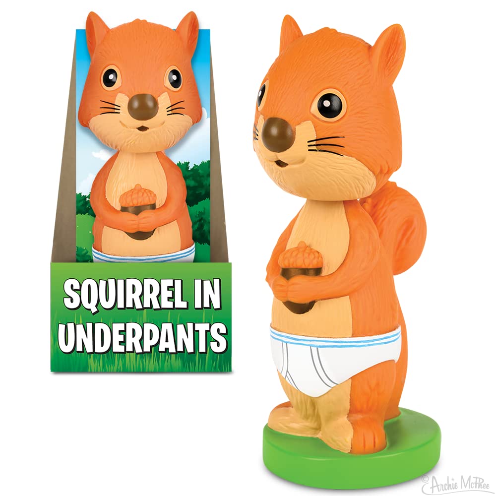 Accoutrements Squirrel in Underpants Dashboard Nodder Bobble Head Figure!