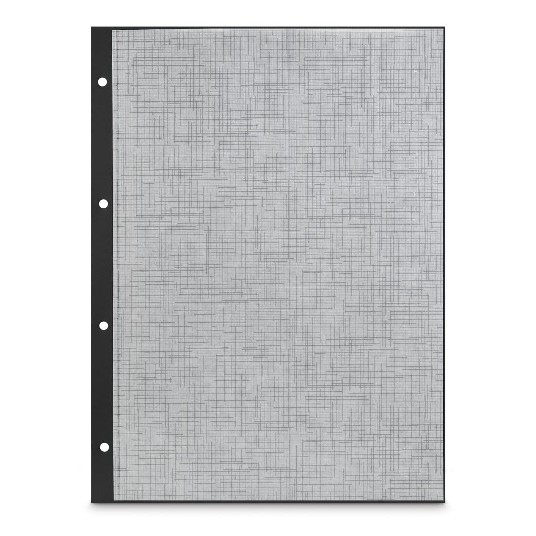 Hama Innenseiten Fotoalbum Scrapbooking (Nachfüllpackung für Fotoseiten, Karton mit Schutzpapier, 250 g/m², 23,3 x 31 cm, perforiert, 25 Blatt), Schwarz