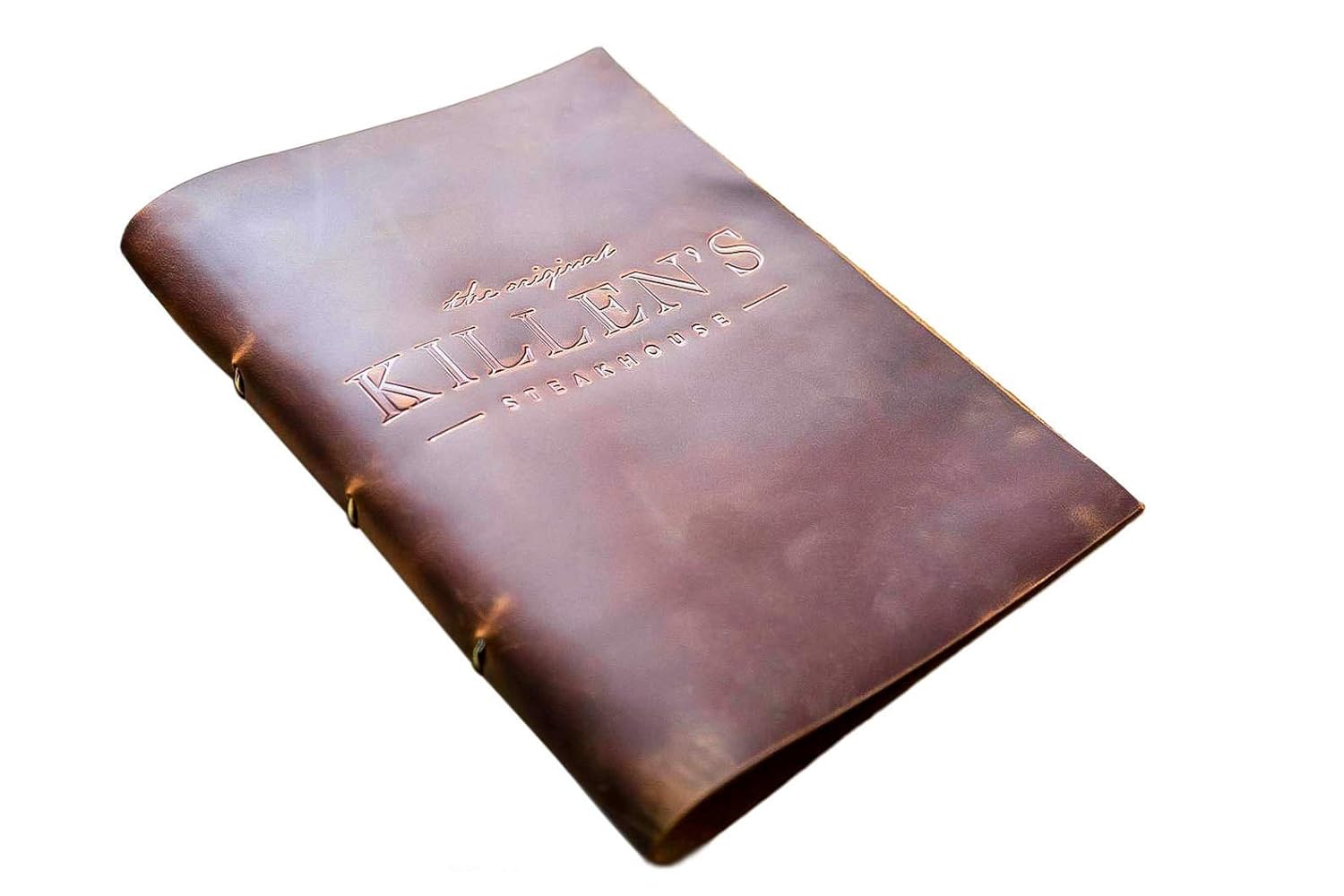 Restaurant Genuine Leather Menu Covers-Menu Holder, Cafe Menu Folder Book for Bar, Double Fold Menu Cover, Custom Wine Hard Menu Covers, Menu Folio, Menu Sleeves, Drink Menu, Menu Bar